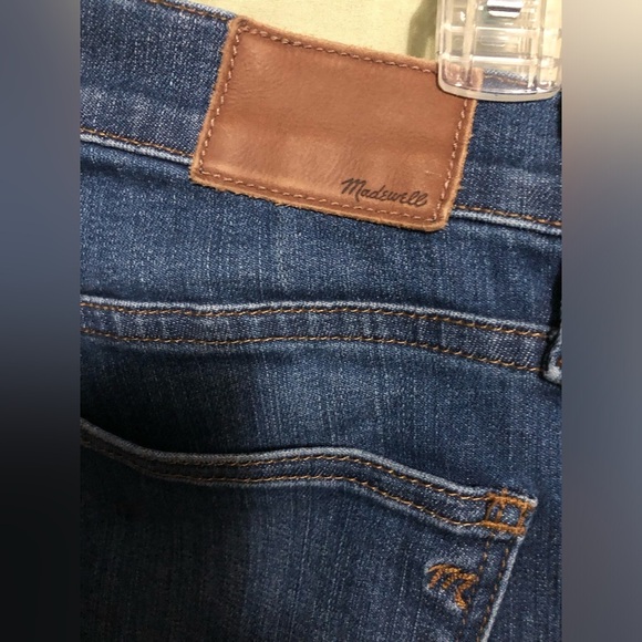 A Madewell Indigo Cali Demi Boot Denim Jeans - Picture 7 of 10